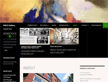Tablet Screenshot of micagallery.org